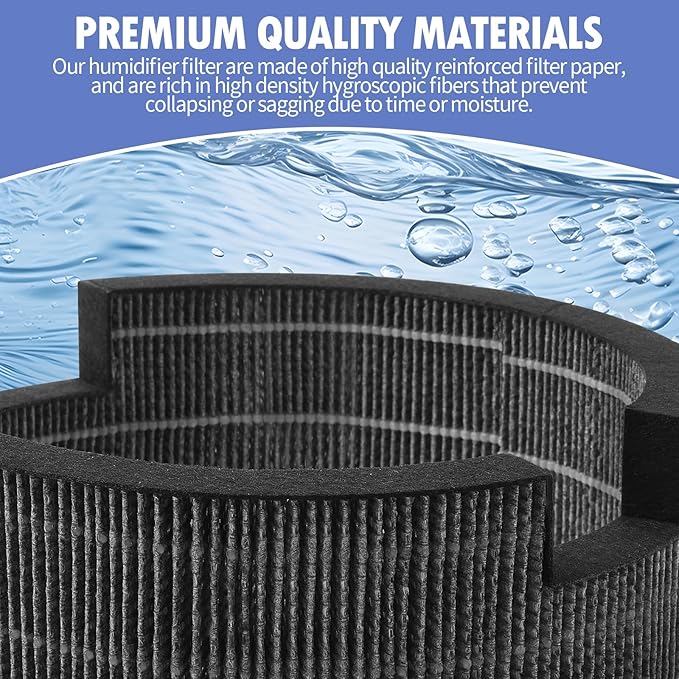 Humidifier Replacement Filter Compatible with LEVOIT Sprout Evaporative Humidifier for Bedroom Baby(Model:LEH-B381S), Sprout Baby Humidifier Wick Filters, 4 Pack