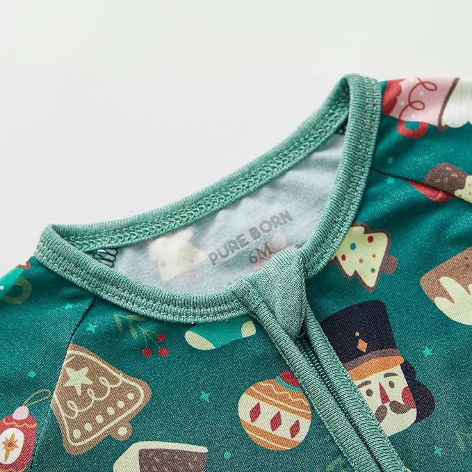 pureborn Baby Infant Boys Girls Sleeper Snug Fit Viscose from Bamboo Pajamas 0-24 Months