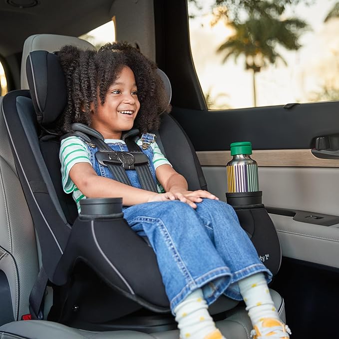 Safety 1st Grow and Go All-in-One Slim Convertible Car Seat, Rear Facing, 5-40 lbs, Forward Facing (30–65 lbs), High Back Booster Seat 40-100 pounds, Iron Frost