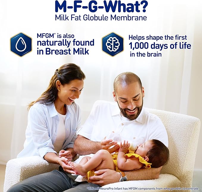 Enfamil NeuroPro Baby Formula, MFGM* 5-Year Benefit, Expert-Recommended Brain-Building Omega-3 DHA, Exclusive Immune Supporting HuMO6 Blend, Ready-to-Feed Infant Formula, Liquid, 8 Fl Oz, 24 Bottles
