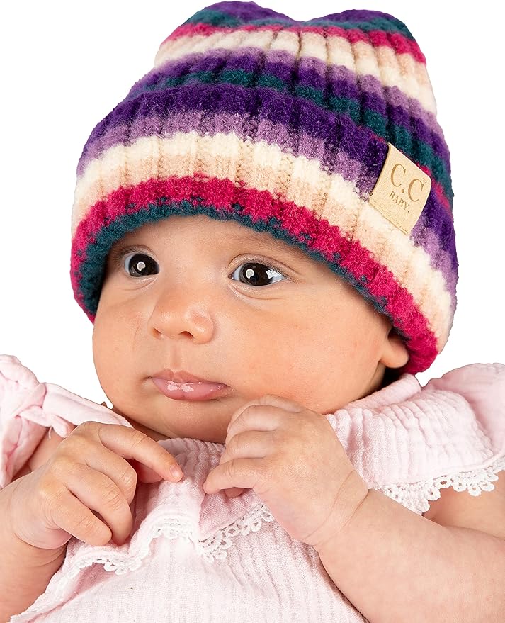 Funky Junque Baby Winter Hat – Cute Newborn Hats, Cozy Warm Infant Beanie, Soft Knit Stocking Stuffer for Babies 0–12 Months