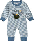 SAYOO Infant Baby Boy Girl Golf Outfit New to The Golf Club Embroidery Romper Jumpsuit Newborn Patchwork One Piece Playsuit