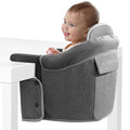 Tinybow Hook On High Chair for Baby, High Chair That Attaches to Table - Clip On High Chair to Table, Portable High Chair for Travel, Highchair for Baby Seat - Portable Baby Chair for Eating, Gray