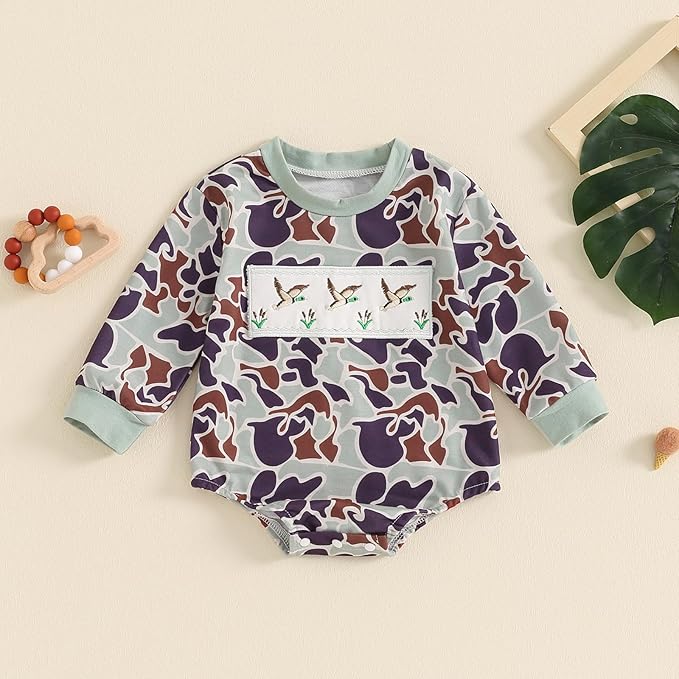 VISGOGO Newborn Infant Baby Boy Girls Oversized Romper Little Dude Sweater Onesie Coming Home Outfit Neutral Clothes