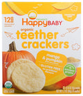 Happy Baby Organics Organic Teether Crackers Gluten Free Mango & Pumpkin with Amaranth 12-0.14 oz Packs