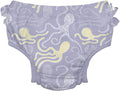 green sprouts Baby Toddler Eco Ruffle Snap Swim Diaper - Lavender Octopus - 24mo