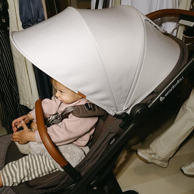 Ergobaby Metro 3 Deluxe Baby Stroller for Newborns, Infants, and Toddlers | Pearl Grey