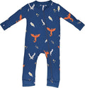 KYTE BABY Unisex Rayon Made From Bamboo Zippered Rompers 0-24 Months