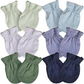 PurComfy SuperSoft Baby Mittens, Bamboo Viscose Infant Newborn Mittens for Girls Boys No Scratch Gloves 6 Pack