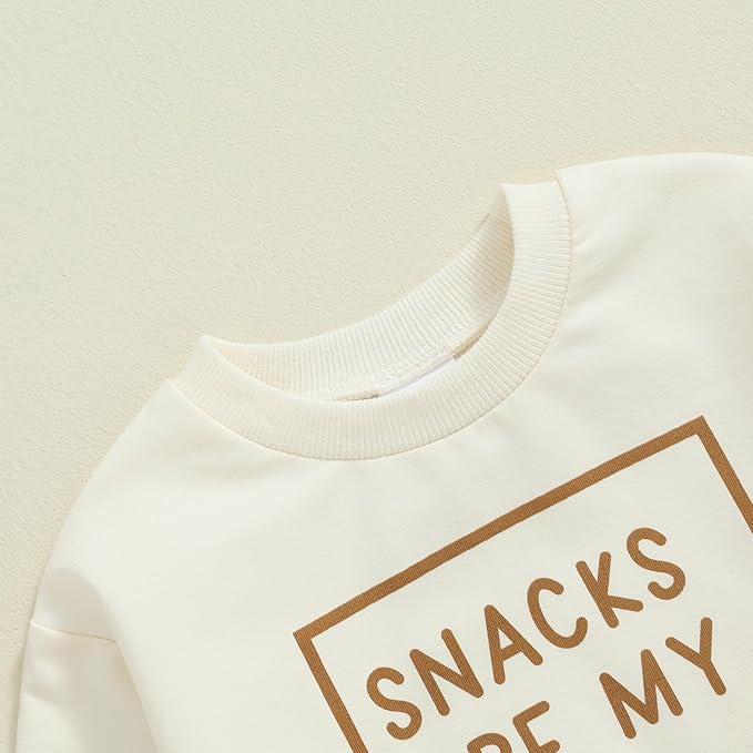 Toddler Baby Boy Fall Winter Outfit Long Sleeve Letter Print Sweatshirts and Jogger Pants Infant Boy Clothes
