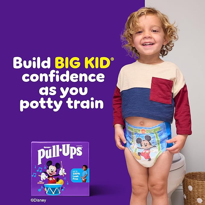 Pull-Ups Boys' Potty Training Pants, Size 4T-5T Training Underwear (38-50 lbs), 82 Count