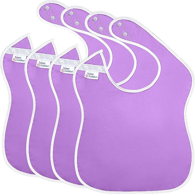 Large Waterproof Bibs Pastel Collection - 4pk, 12pk, 48pk