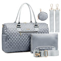 LOVEVOOK Diaper Bag Tote with Pacifier Case and Changing Pad, Large Capacity Mommy Bag for Hospital and Weekender Travel, Functional Baby Bag Newborn Baby Essential, Grey