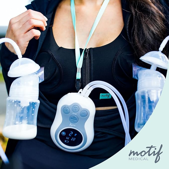 Motif Medical Duo Breast Pump Flange – Comfortable Breast Pump Flanges for Better Milk Flow & Pumping Ease - Ideal Breast Pump Flange Insert for Breastfeeding Moms (2 Shields, 21mm)