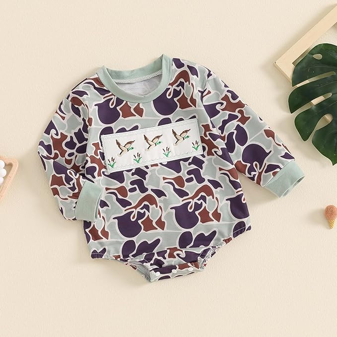 VISGOGO Newborn Infant Baby Boy Girls Oversized Romper Little Dude Sweater Onesie Coming Home Outfit Neutral Clothes