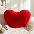 EastTree Heart Pillows, Red Heart Shaped Pillows, Ultra Soft Extra-Large Fluffy Pillows, Love Throw Pillows Gifts, Women Girls Living Room Decor 15x18 Inch