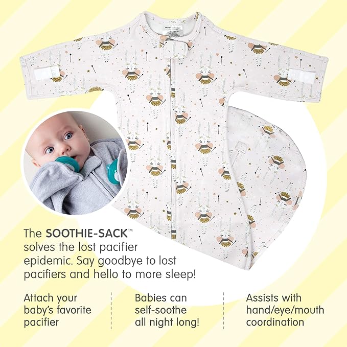 Woombie Soothing Sleep Sack, Baby Sleeper with Pacifier Holder