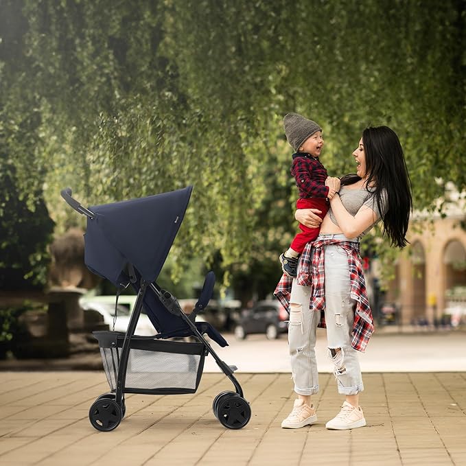 hauck Lightweight and Compact Travel Baby/Toddler Foldable Stroller, Sport, Dark Blue
