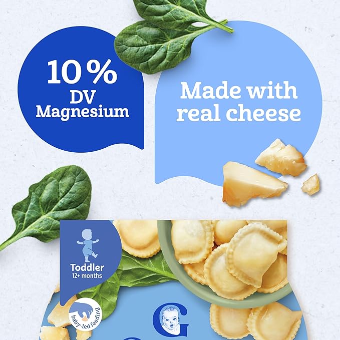 Gerber Pick-ups Cheese & Spinach Ravioli, 6 Ounce (Pack of 8)