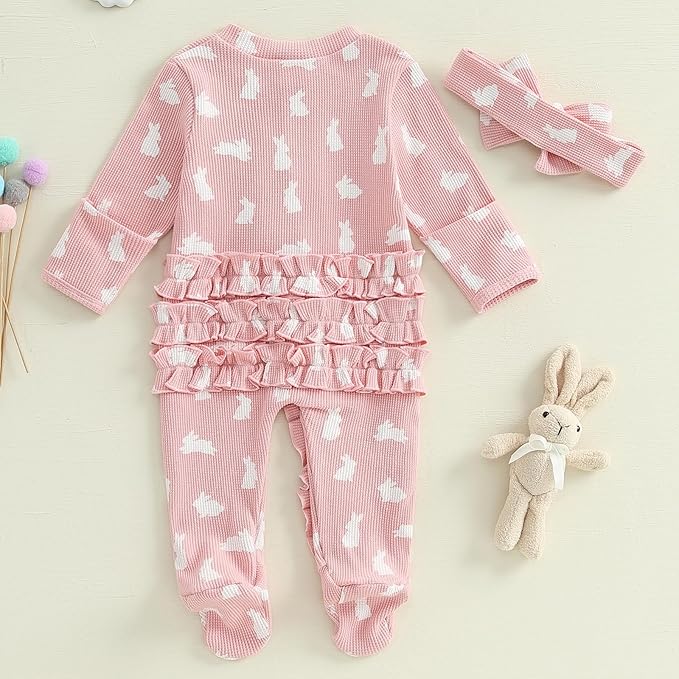 CIYCUIT Baby Girls Cactus Footies Newborn Zip Up Onesie Romper