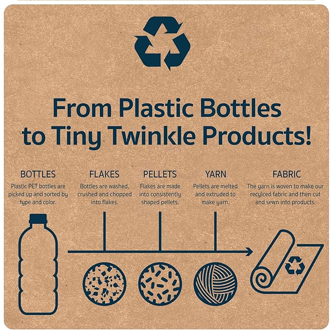 Tiny Twinkle Short Sleeve Apron Baby & Toddler Bib for Girls – Waterproof, Mess-Proof Bibs for Eating & Feeding, Machine Washable,Perfect Holiday Gift (Rose, 6–24M)