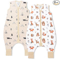 Mama Cheetah Toddler Sleep Sack with Feet 2T, 0.5 TOG Organic Cotton Baby Wearable Blankets with Legs, Baby Sleeping Bag for Walkers, Early Walker Medium