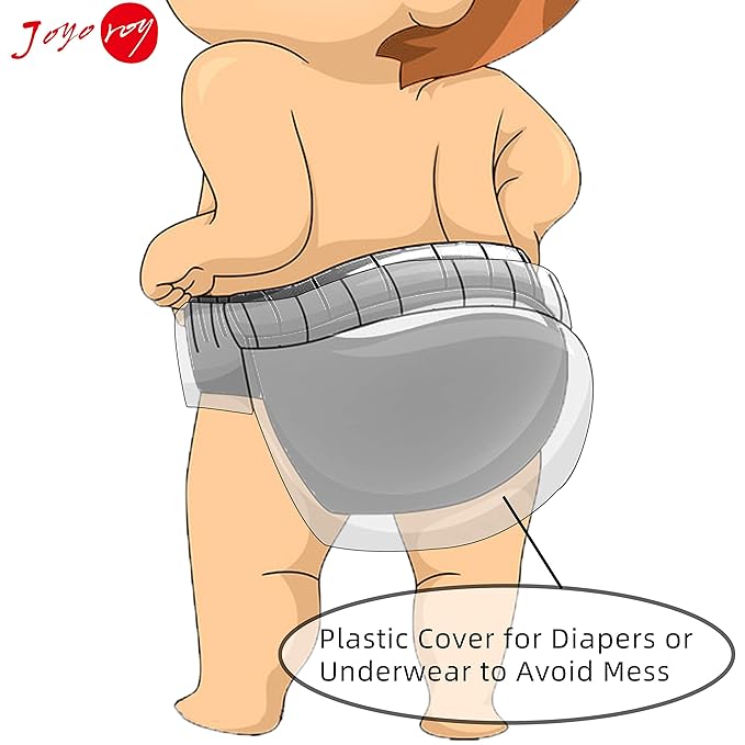 Joyo roy 6Pcs Plastic Underwear Covers for Potty Training 3T Rubber Pants for Toddlers Rubber Training Pants for Toddlers Plastic Training Pants Plastic Diaper Covers Toddler Plastic Underwear Toddler