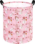 Round Laundry Hamper Storage Basket Laundry Organizer Storage Bins Clothes and Toys Box Nursery Hamper Gift Basket For Kids with Handles