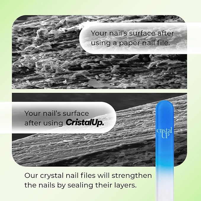Crystal Baby Nail File 2 in, Gentle and Safe for Delicate Glass Nails File, Hygienic and Durable, Perfect for Newborns and Infants, Ideal for Stress Free Nail Trimming