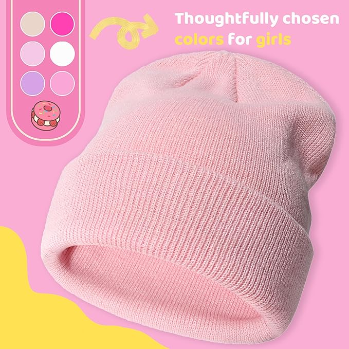 YMYDYFC Baby Beanie 3Pack Toddler Beanie Infant Knit Hat Baby Winter Hats for Boy Girl Winter Clothes Warm Knit Cap 0-6Years