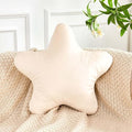 Beige Star Throw Pillow, Cute Star Pillow Room Decor, Soft 19.6" Star Shaped Decorative Throw Pillow for Bedroom, Star Plush Floor Cushions Pillows