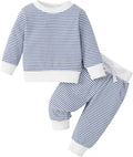 Toddler Baby Boy Fall Winter Clothes Crewneck Long Sleeve Sweatshirt Pullover Tops + Casual Pants Outfit Set