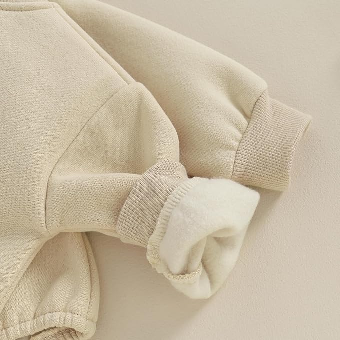 VISGOGO Newborn Infant Baby Boy Girls Oversized Romper Little Dude Sweater Onesie Coming Home Outfit Neutral Clothes