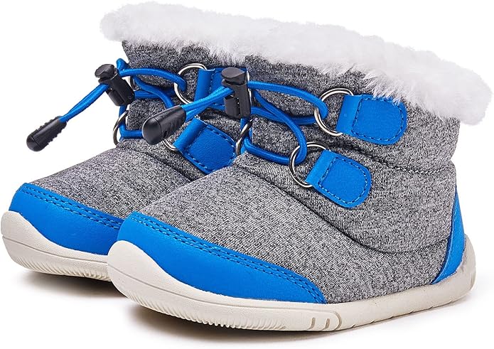 BMCiTYBM Toddler Baby Snow Boots Winter Shoes Boys Girls Cold Weather Baby Faux Fur Shoes