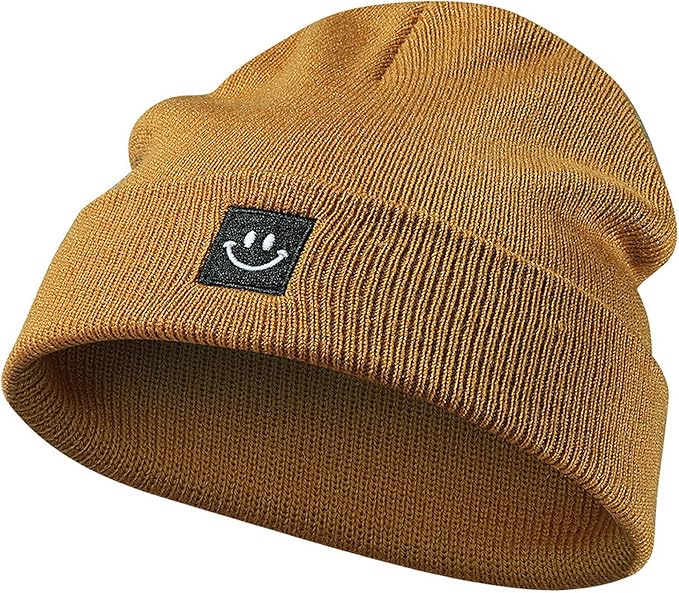 Baby Beanie Knit Ski Hat with Cute Face for Girls Boys 0-7 Years