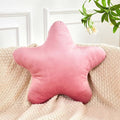 Dusty Pink Star Throw Pillow, Cute Star Pillow Room Decor, Soft 19.6" Star Shaped Decorative Throw Pillow for Bedroom, Star Plush Floor Cushions Pillows