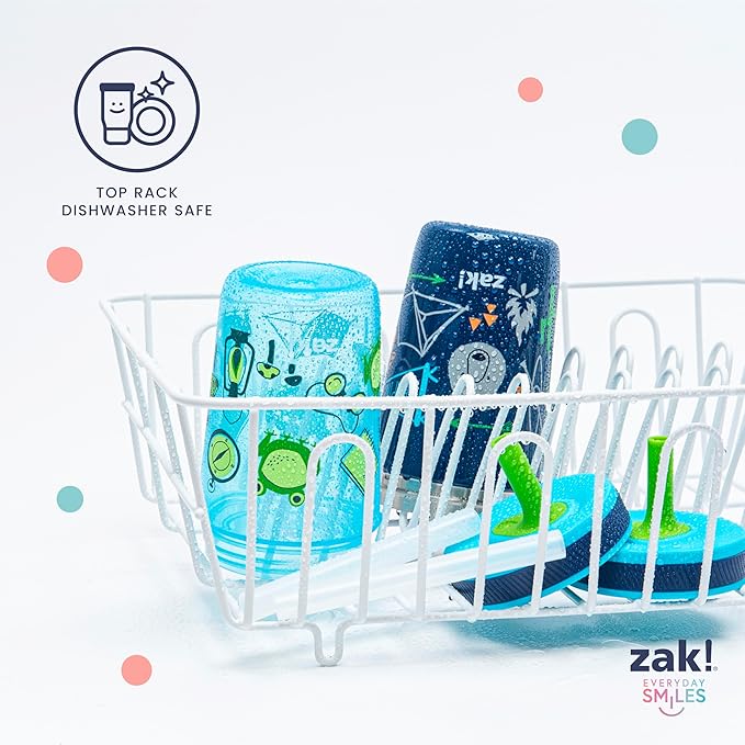 Zak Designs Disney Mickey Mouse Kelso Tumbler Set, Leak-Proof Screw-On Lid with Straw, Bundle for Kids Includes Plastic and Stainless Steel Cups with Bonus Sipper (3pc Set, Non-BPA)
