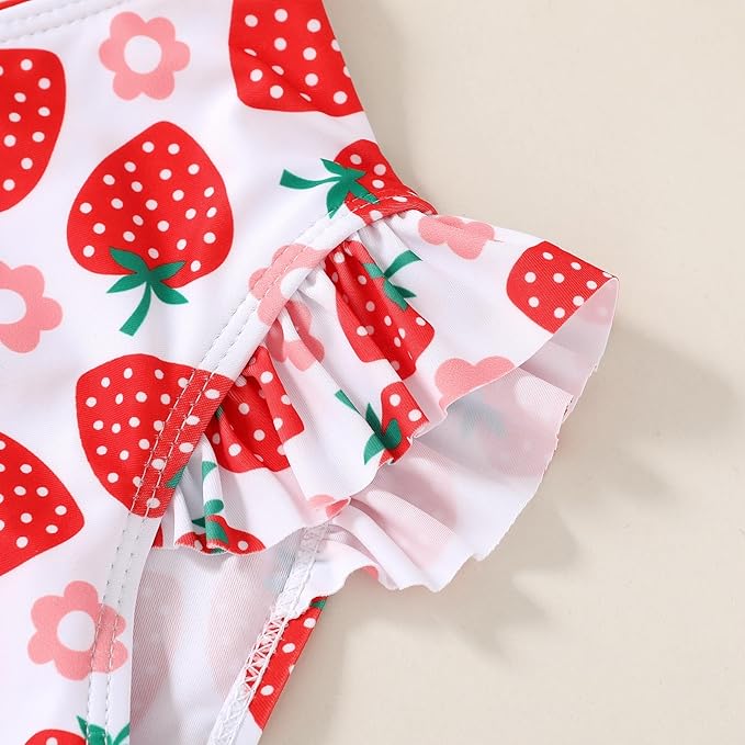 YOUNGER TREE Toddler Girls Two Pieces Swimsuit Color Block Stripe Swimwear Summer Beach Bathing Suit 18M-5T