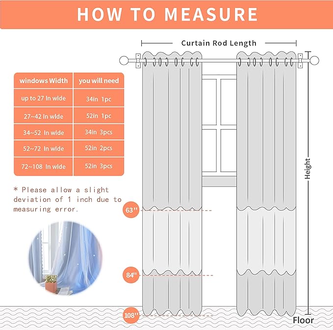 XiDi Dream Star Blackout Curtains for Kids Rooms Girl Princess Curtain for Daughter Bedroom Window (Pink Grey Blue, W34 X L84)