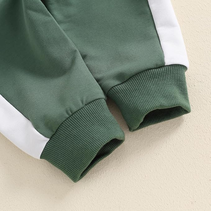 Toddler Baby Boy Fall Outfits Long Sleeve Crew Neck Pullover Sweatshirt + Jogger Pants Set Infant Winter Clothes