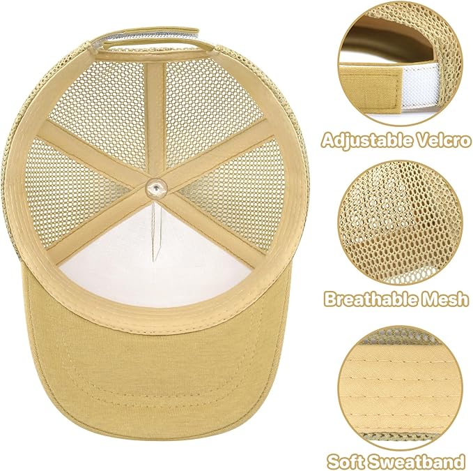 qikqik Baby Baseball Cap Toddler Baseball Hat with Mesh Infant Sun Hat UPF 50+ Baby Ball Cap Toddler Girl Hats Kids Hat Boys