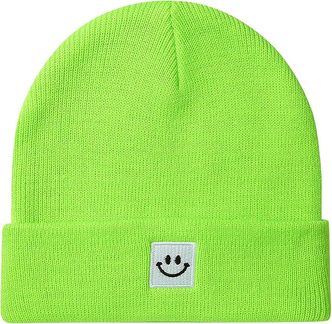 Baby Beanie Knit Ski Hat with Cute Face for Girls Boys 0-7 Years