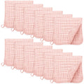 Muslin Burp Cloths for Baby 100% Cotton Burping Cloths for Boys Girls Large 20''X10'' Extra Soft and Absorbent 12 Pack - Flesh Pink