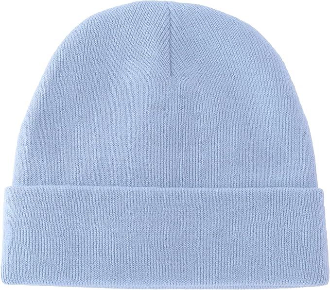 ROYBENS 100% Cotton Baby Beanie Cute Toddler Winter Hat Boys Girls Kids Soft Warm Knit Cuffed Caps Beanies for 0-8 Years