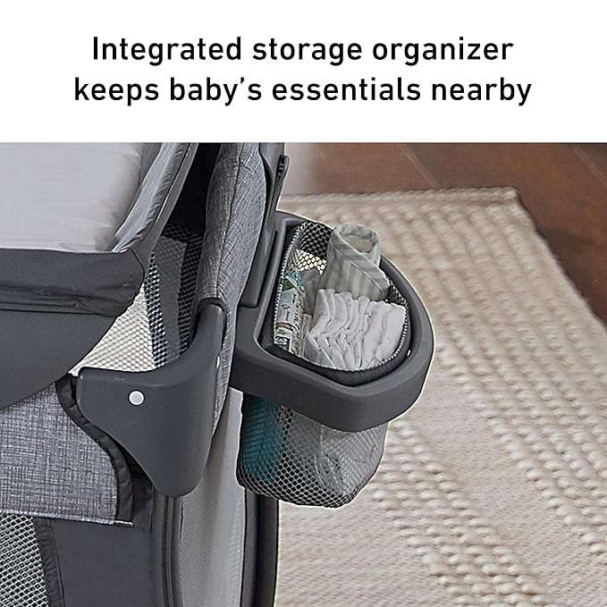 Graco Pack ’n Play Quick Connect Playard, Portable Bassinet with Carry Handle, Full‑Size Infant Bassinet, Diaper Changer, Alex