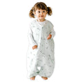 Tealbee Dreamsuit Toddler Sleep Sack with Feet – Walker Sleep Bag with Legs, Rayon made from Bamboo, Summer 0.8 TOG, 2-Way Zipper, 12m-2T - Croissant