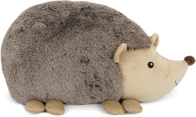MON AMI Hedgehog Shaped Decor Pillow - 16x8.5”, Stuffed Animal Toy Plushie, Plush Decorative Cushion for Child’s Nursery, Bed or Couch,Cute Room Décor