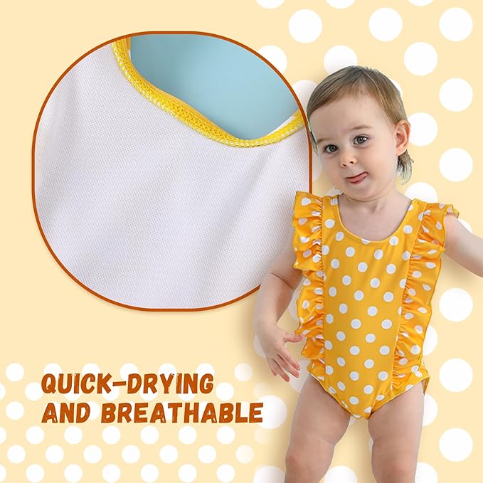 Newborn Baby Girl Ruffle Swimsuit Infant Toddler One Piece Floral Bikini Beach Bathing Swimwear Set