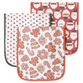Copper Pearl Baby Burp Cloth Large 21''x10'' Size Premium Absorbent Triple Layer 3-Pack Gift Set Gingerbread