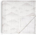 HECCEI Muslin Swaddle Blanket - Baby Muslin Blanket Large Swaddles 47 x 47 inches Breathable & Soft Baby Receiving Blanket Gender Neutral for Newborn Boys Girls, Dotted Landscape